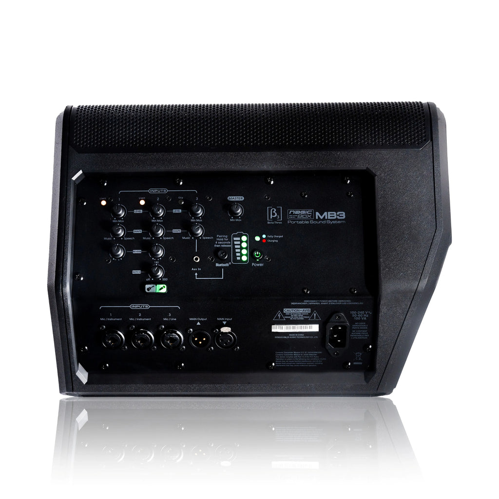 MB3 Magic Box True 3-Way Portable PA Speaker | Classic Black