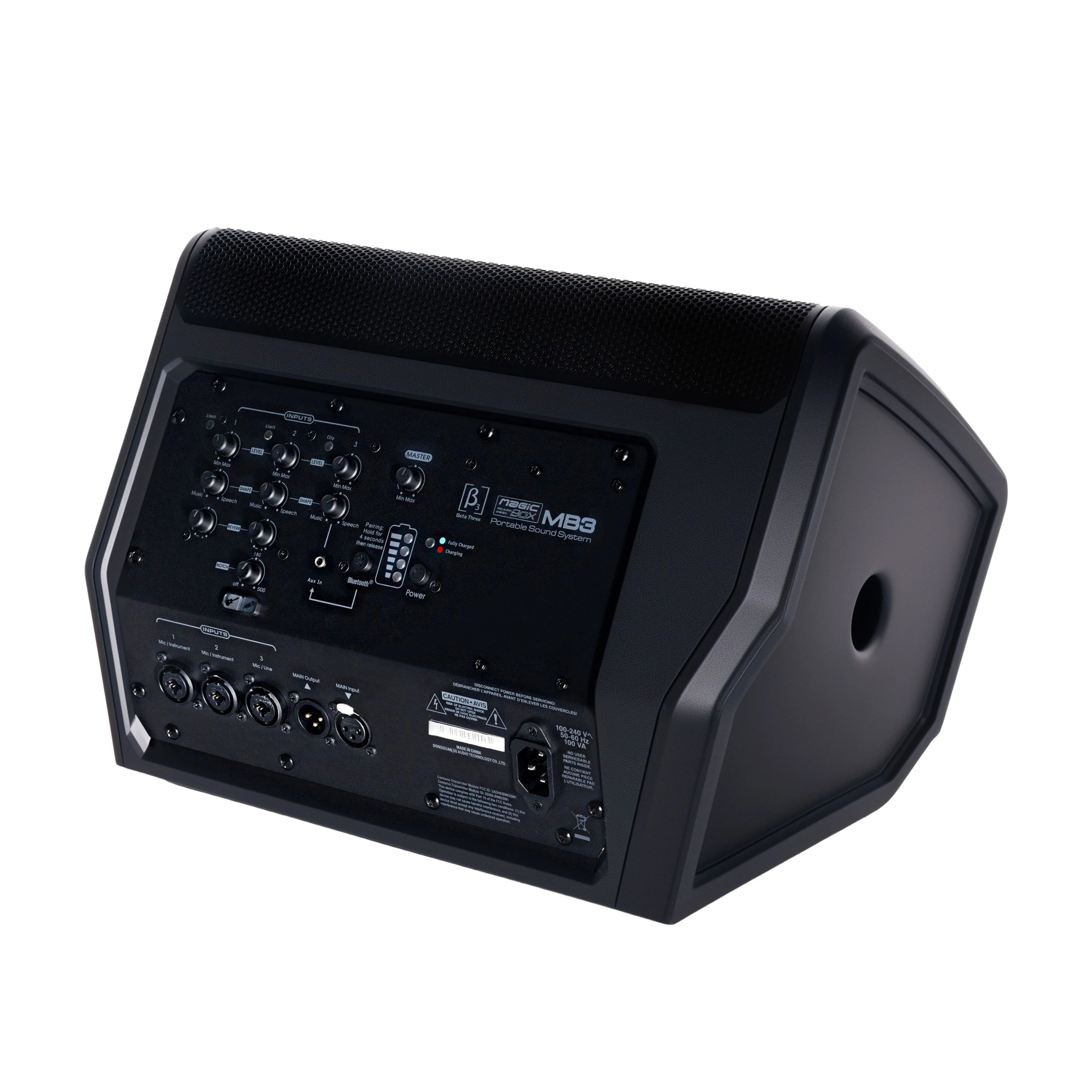 MB3 Magic Box True 3-Way Portable PA Speaker | Classic Black