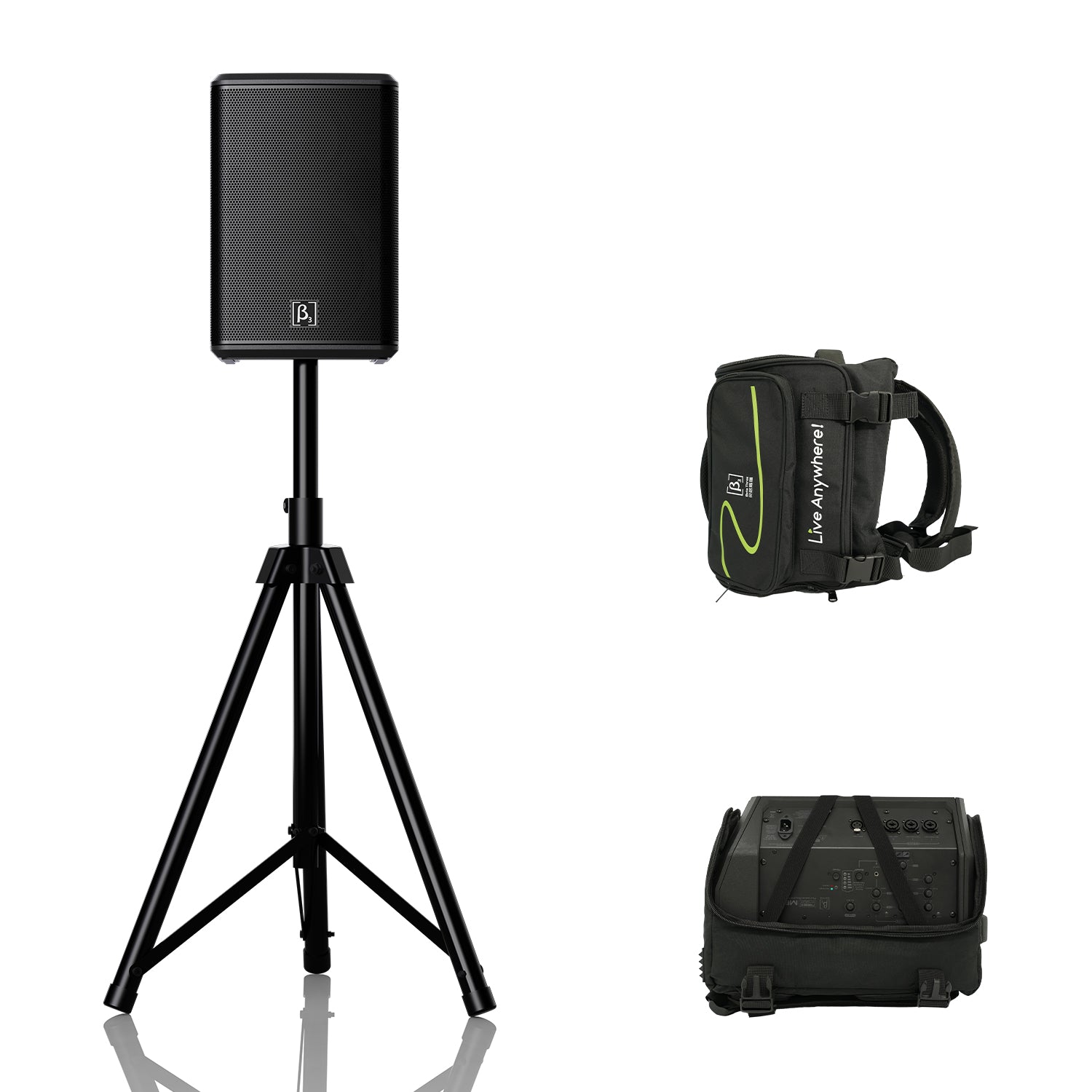 MB3 Magic Box True 3-Way Portable PA Speaker | Classic Black