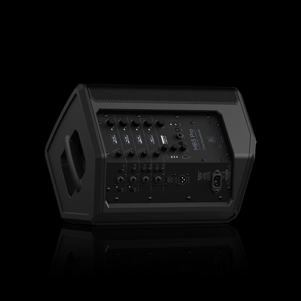 MB3 Magic Box Pro | 3-Way Battery-Powered Portable PA Speaker | 4-Channel Pro Mixer + SHARC DSP