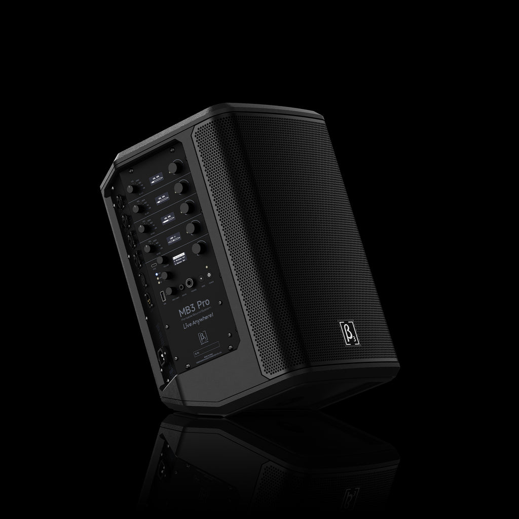 MB3 Magic Box Pro | 3-Way Battery-Powered Portable PA Speaker | 4-Channel Pro Mixer + SHARC DSP