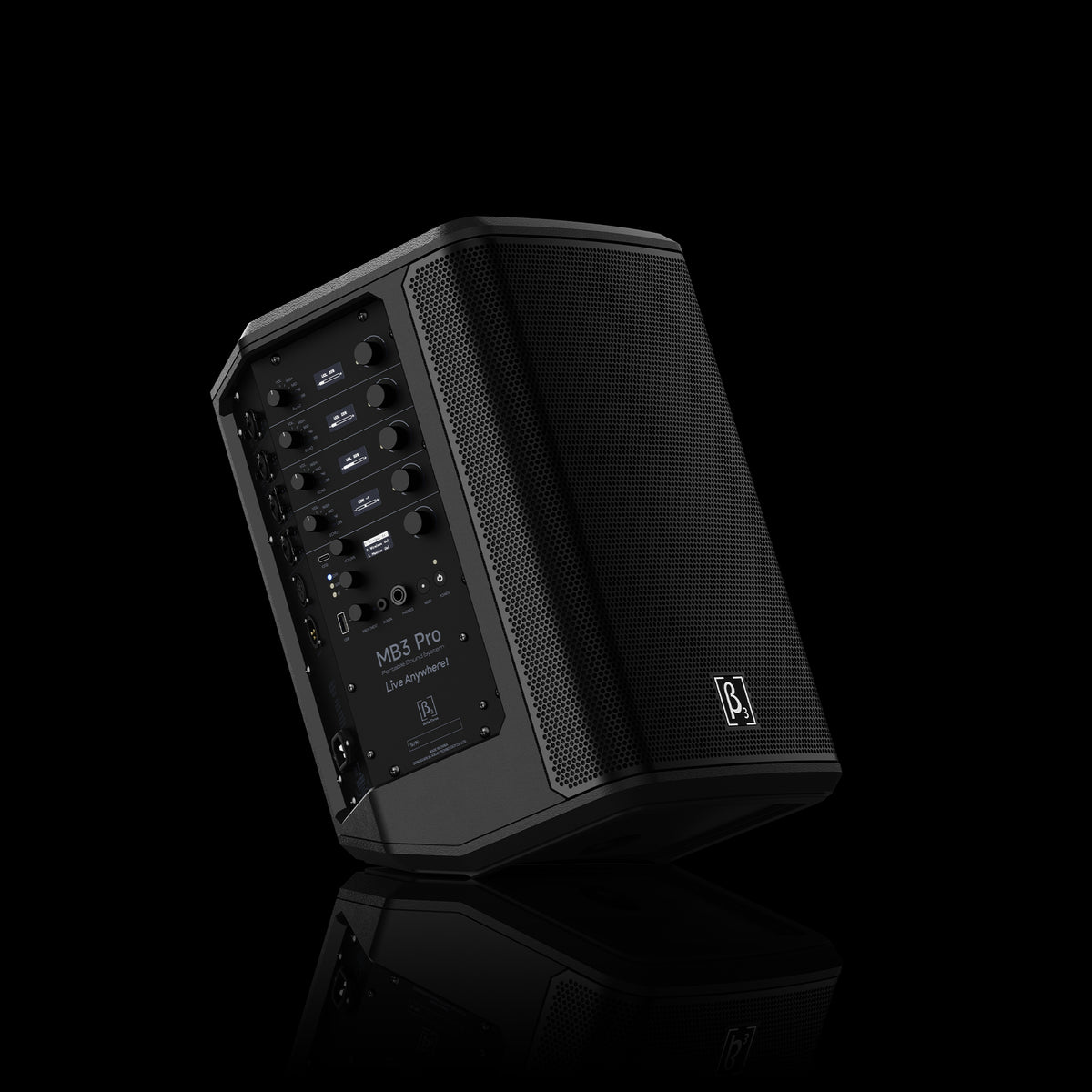 MB3 Magic Box Pro | 3-Way Battery-Powered Portable PA Speaker | 4-Channel Pro Mixer + SHARC DSP