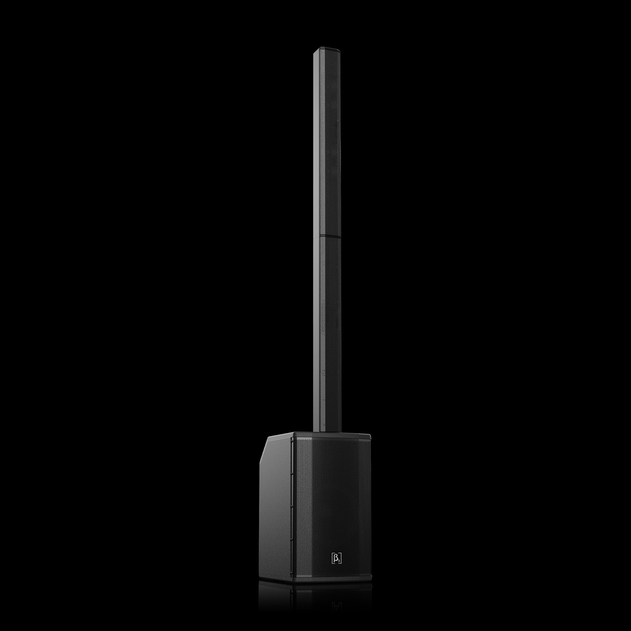Meline S30C | Portable Column PA System with Mixer | 10" Subwoofer