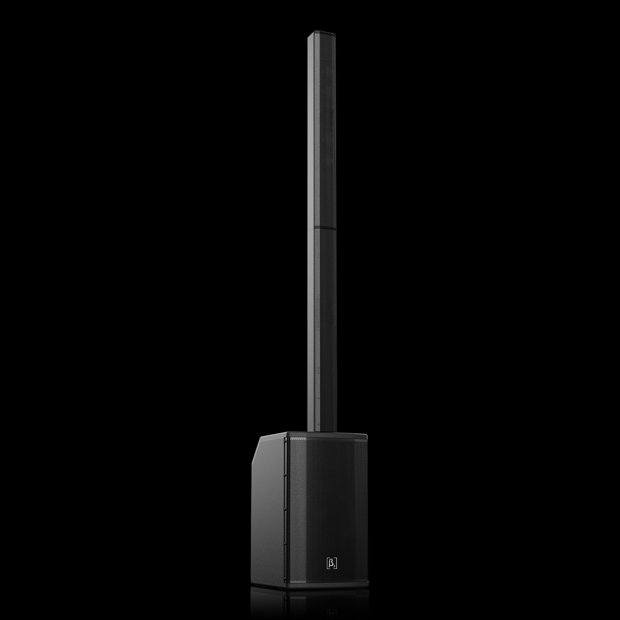 Meline S50C | High-Output Portable Column PA System with Mixer | 12" Subwoofer